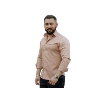 Embroidered Shield Back Shirt – Beige